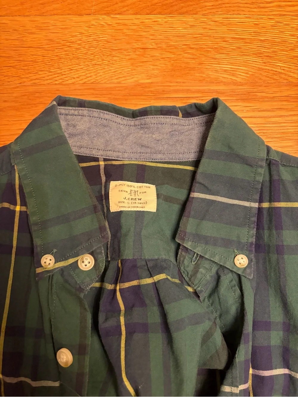 J. Crew lightweight plaid